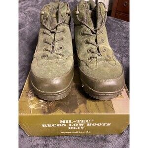 Mil-Tec Recon Low Boots Olive Green Military Combat